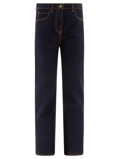 Etro Dark Indigo Straight-leg Jeans In Denim