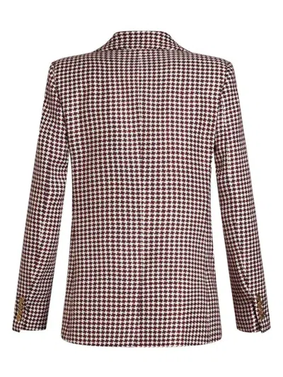 Etro Houndstooth-pattern Double-breasted Jacket