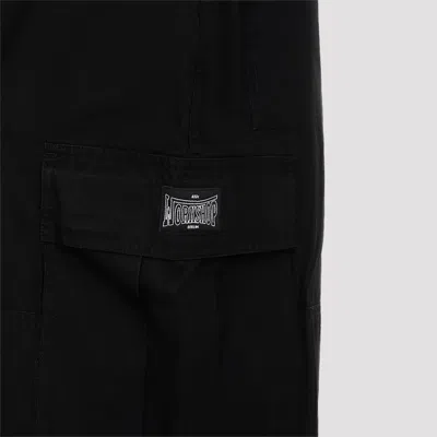 032c Wide Leg Cargo Trousers With Versatile Fit In Black