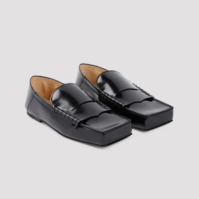 Shop Jacquemus Les Mocassins Carre Loafers In Black