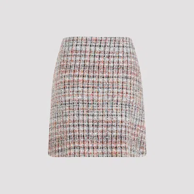 Missoni Knitted Mini Skirt In Ib Wht Pink Rust