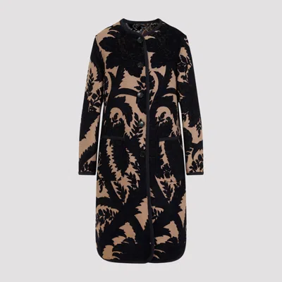 Shop Etro Reversible Coat In Black