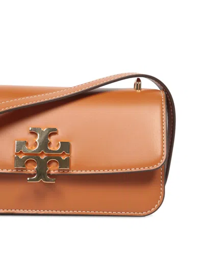 Shop Tory Burch Eleanor Leather Shoulder Bag In Cognac In Brown