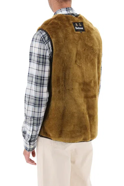 Shop Barbour Reversible Vest In Marrone