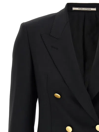 Shop Tagliatore Parigi Blazer In Black