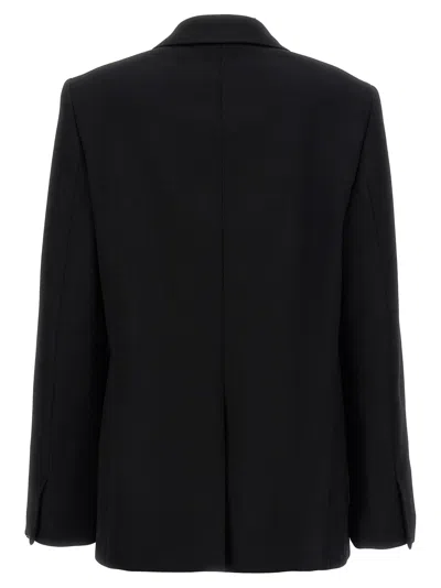 Jil Sander Single-breasted Blazer With Notch Lapel In Black