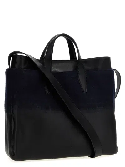 Shop Dries Van Noten Bm242 Shopping Bag In Blue