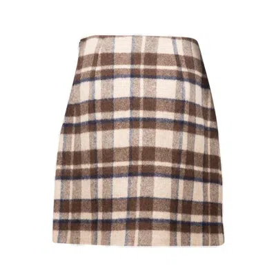 Shop Weekend Max Mara Epoca Checked Mini Skirt