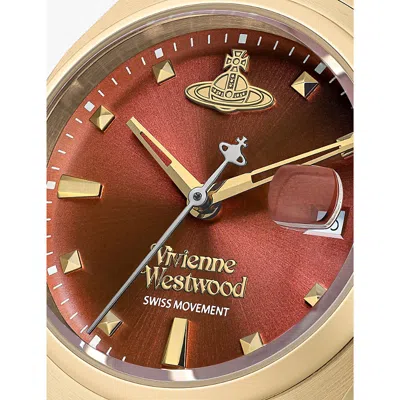 Vivienne Westwood Watches Gold Vv311rbgd Little Camberwell Stainless-steel Quartz Watch In Gold