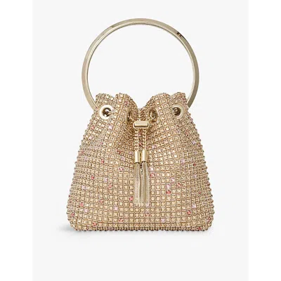 Jimmy Choo Bon Bon Tote Bag In Gold/bronze