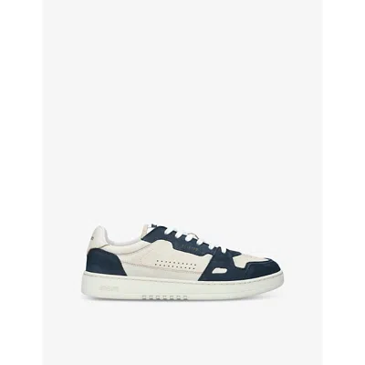 Axel Arigato Sneaker Dice Lo Beige And Black In Leather And Suede With Recycled Materials Men In White/navy
