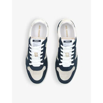 Axel Arigato Sneaker Dice Lo Beige And Black In Leather And Suede With Recycled Materials Men In White/navy