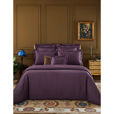 Yves Delorme Iris Triomphe Double Organic-cotton Duvet Cover In Iris