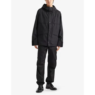 Prada Technical Fabric Jacket In Black