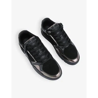 Kurt Geiger Leather Regan Sneakers In Black