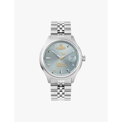 Vivienne Westwood Watches Silver Vv311lblsl Little Camberwell Stainless-steel Quartz Watch In Silver