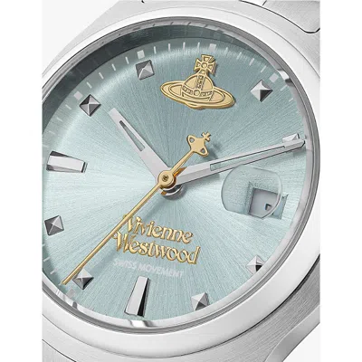 Vivienne Westwood Watches Silver Vv311lblsl Little Camberwell Stainless-steel Quartz Watch In Silver