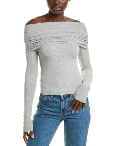 Shop Femme Society Pullover In Grey