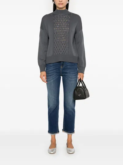 Kaos High-neck Sweater In Grey