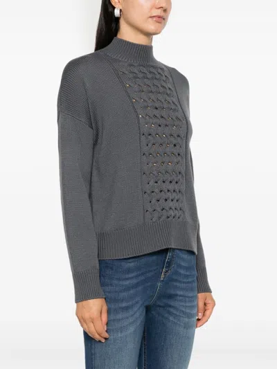 Kaos High-neck Sweater In Grey