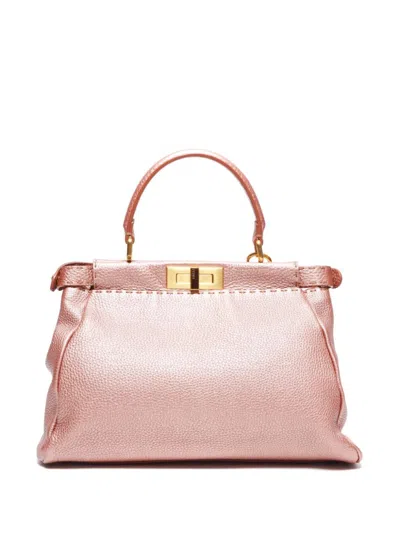 Pre-owned Fendi Peekaboo Two-way Shoulder Bag In Pink