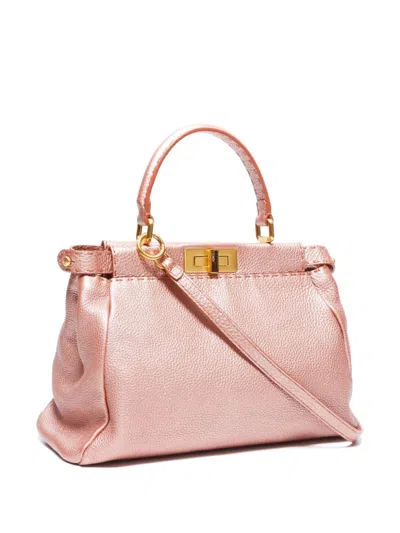 Pre-owned Fendi Peekaboo Two-way Shoulder Bag In Pink