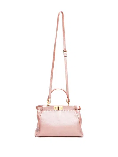 Pre-owned Fendi Peekaboo Two-way Shoulder Bag In Pink