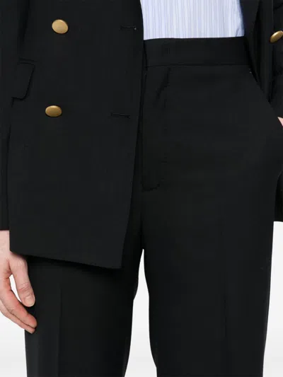 Tagliatore Double-breasted Blazer In Black