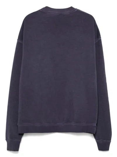 Dsquared2 Crew Neck Graphic Print Sweatshirt In Blue