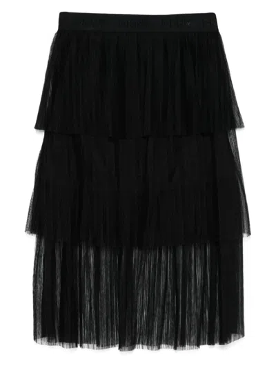 Dkny Women's Studded Fringe Mini Skirt In Black
