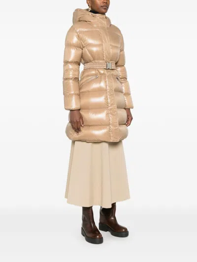 Moncler Bellevue Coat In Neutrals