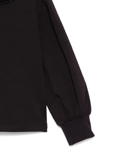 Miss Grant Pleat-detail Sweatshirt In Black