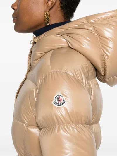 Moncler Bellevue Coat In Neutrals