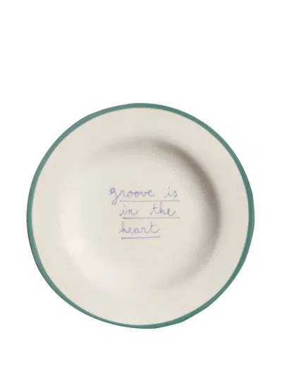 Laetitia Rouget X Browns I Put A Spell On You Porcelain Dessert Plates (set Of Four) In White