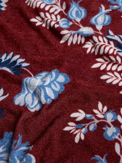 Etro Floral-print Knitted Top In Red
