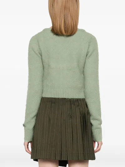 Pinko Colorpoint Cardigan In Green