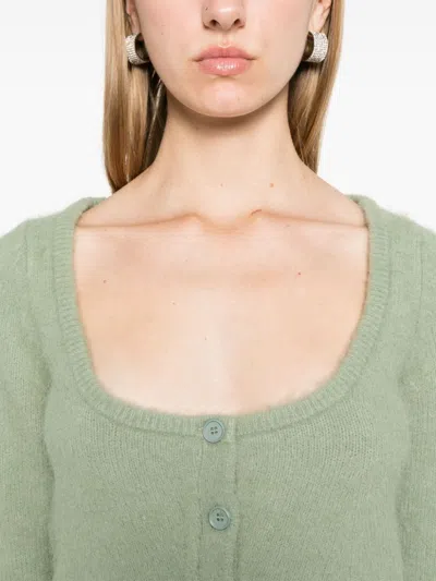 Pinko Colorpoint Cardigan In Green
