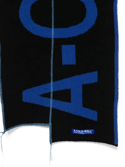 Shop A-cold-wall* Fracture Scarf In Blue