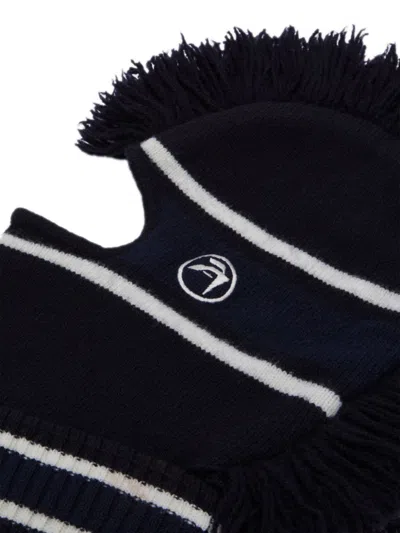 Ambush Fringed Knitted Balaclava In Black