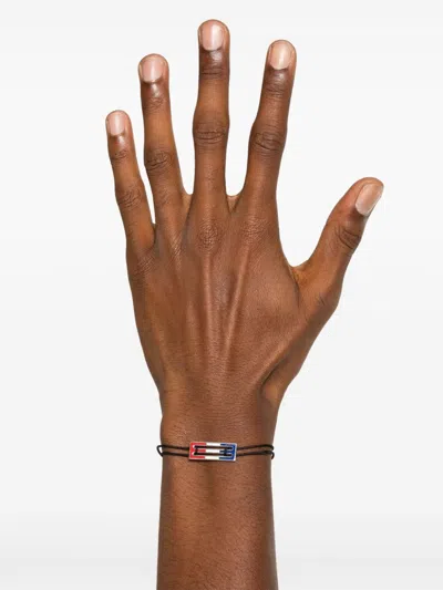 Le Gramme Lacquered Tricolor Cord Bracelet 2,5g In Blue