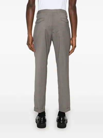 Briglia 1949 Tapered Cropped Trousers In Brown