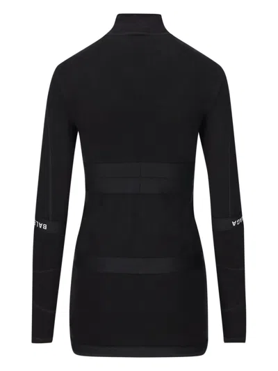 Balenciaga Panelled Mini Dress In Black