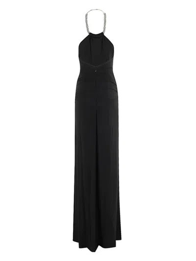 Shop Simkhai Annabelle Halterneck Gown In Black