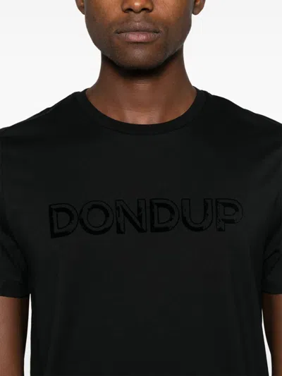 Shop Dondup Logo-print T-shirt In Black