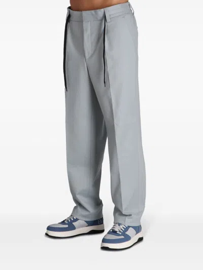 Hugo Boss Wide-leg Trousers In Grey