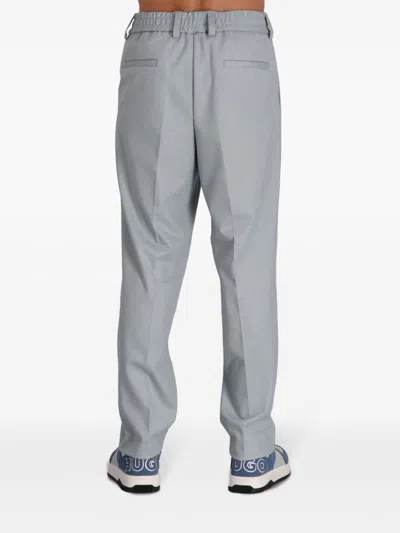 Hugo Boss Wide-leg Trousers In Grey