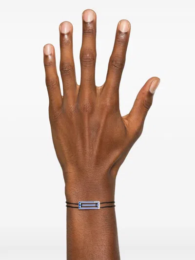 Le Gramme Lacquered Cord Bracelet 2,5g In Blue