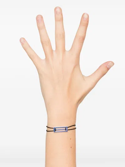 Le Gramme Lacquered Cord Bracelet 2,5g In Blue