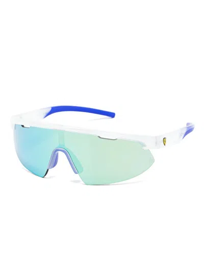 Shop Ferrari Fz6004u Sunglasses In White