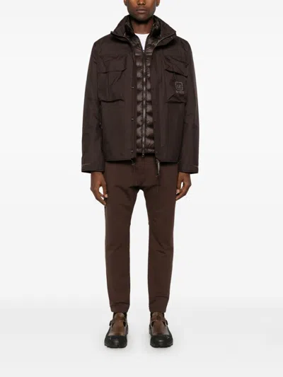 C.p. Company The Metropolis Series Gore-tex Infinium Hooded Jacket In Brown